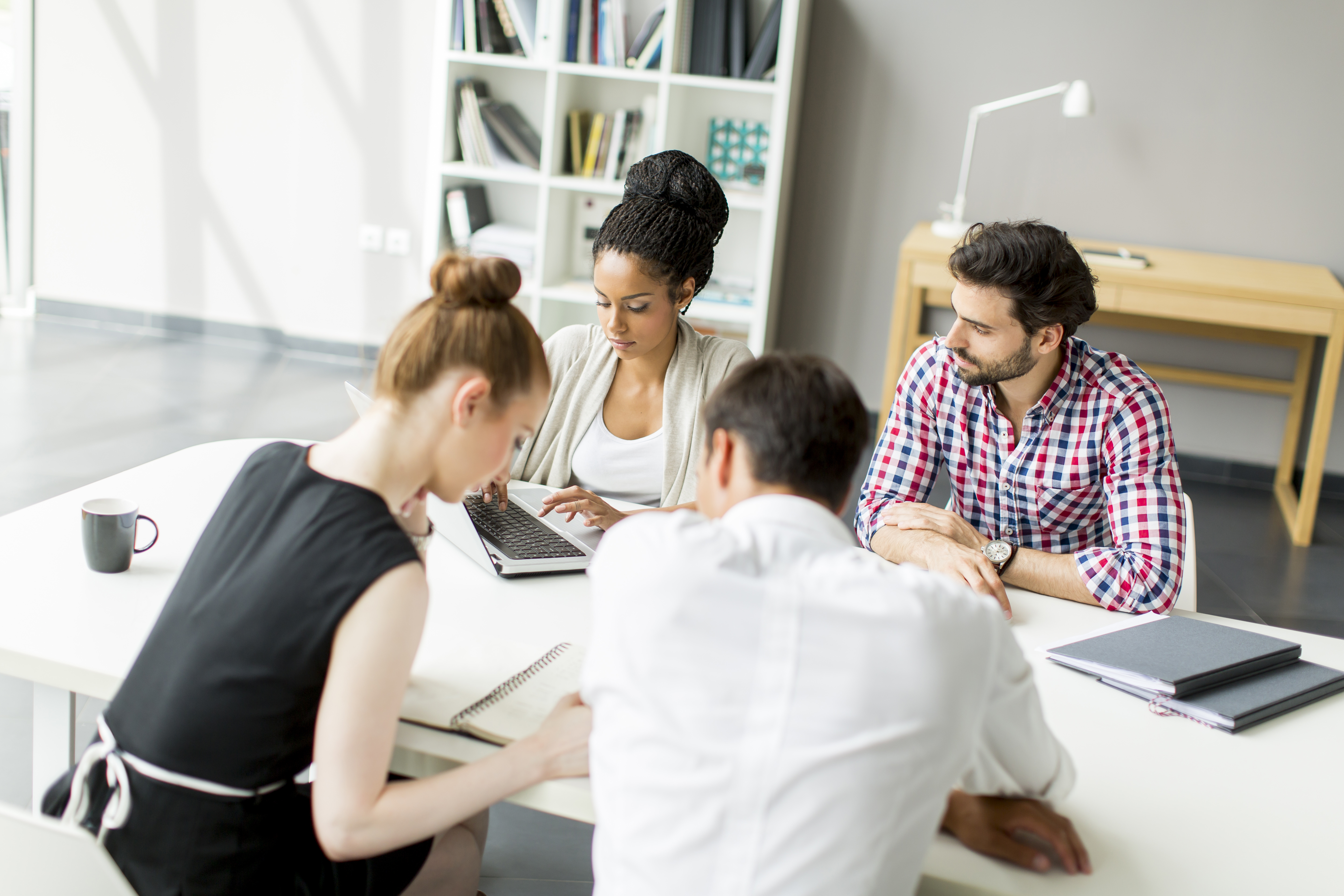 Team working in an office